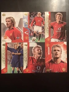 2003 UD Upper Deck Manchester United Mini Playmakers 100 Card Set David Beckham - Picture 1 of 12