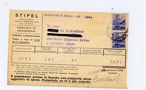 STORIA POSTALE REPUBBLICA - DEMOCRATICA COPPIA - 1949 - AVVISO STIPEL (STI_07C) - Foto 1 di 1