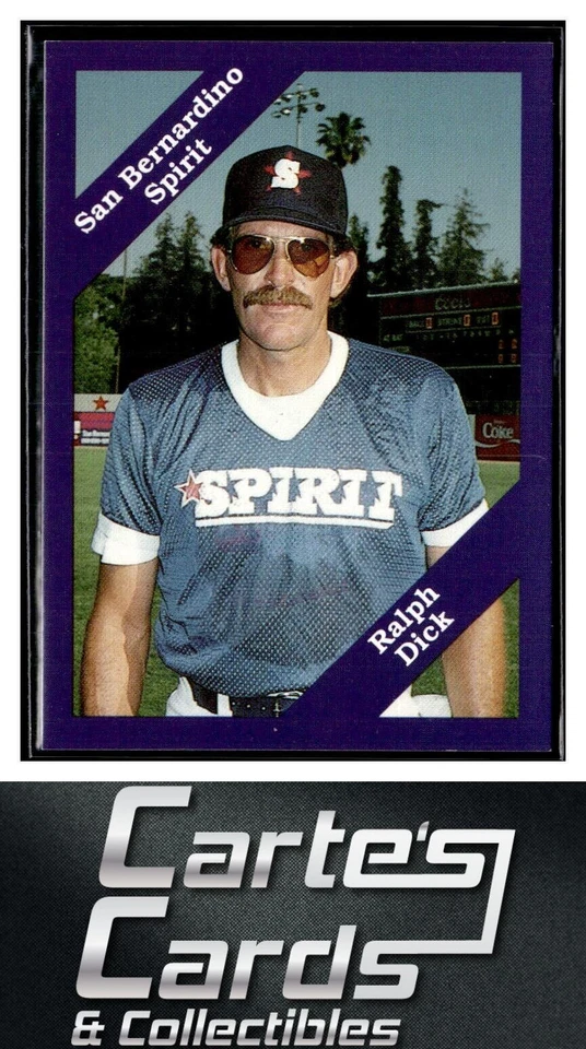 Ralph Dick 1989 Cal League #90  San Bernardino Spirit Manager - Image 1 of 2