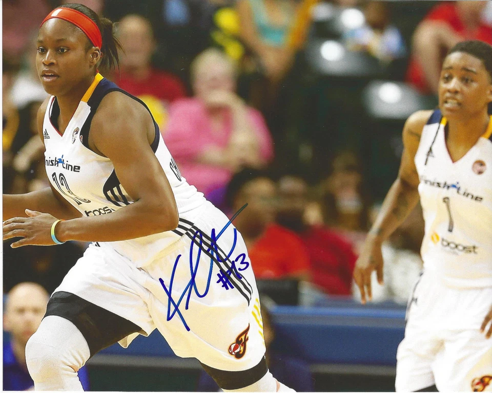 KARIMA CHRISTMAS Signed 8 x 10 Photo TULSA SHOCK WNBA Basketball FREE SHIP Fever - Image 1 of 1