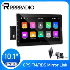 10.1 Zoll Android 13 Autoradio 1 DIN mit GPS Navi WiFi Bluetooth USB OBD2 32GB - Bild 1 von 14