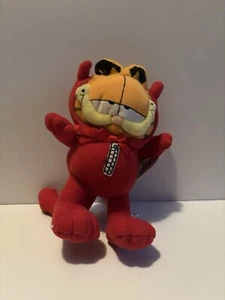 NEW Vintage Garfield Cat Plush Stuffed Animal Valentine Halloween Devil Costume - Picture 1 of 9