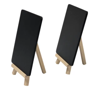 A6X10 TABLE TOP BLACKBOARD - CHALKBOARD ON WOODEN EASELS + A FREE LIQUID PEN SS - Picture 1 of 11