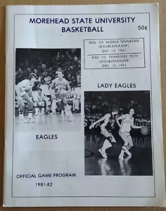 1981 Morehead State Eagles programma basket uomo/donna - Foto 1 di 2