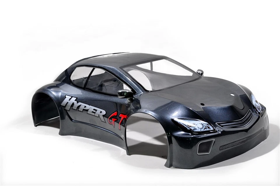 Hobao 1/8 Hyper GTS On Road Painted Body Short (Gray) - HB-90075DG - Image 1 of 1