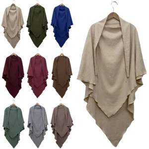 Large Khimar Prayer Women Abaya Hijab Overhead Muslim Abaya Nikab Ramadan Islam - Bild 1 von 58