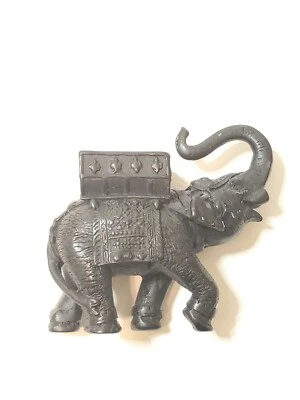 Candelabro adornado elefante inspirado en la India marrón oscuro - negro como en la foto  Foto 1 de 4