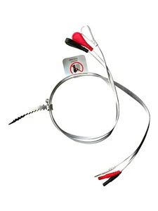 3 Lead Wire ECG Snap Type DIN Disposable Leadwires for Reusable EKG Trunk 3ft - Picture 1 of 5