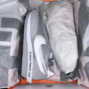 Nike LD Waffle Sacai Fragment Lt Smoke Grey-White-Black Sz 12M DS DH2864 001 - Picture 1 of 17