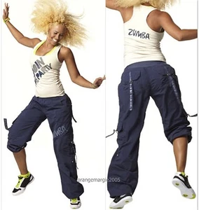 ZUMBA Cargo Pantalones + ÚNETE A LA FIESTA Racer back Tank Top ¡Raro! - 2Pc.Set! S M L XL - Imagen 1 de 10