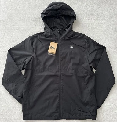Quebra-vento QuikSilver DryFlight PRETO ONYX médio NOVO EM FOLHA COM ETIQUETAS - Imagem 1 de 4