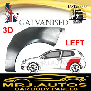 FOR VW GOLF 6 VI MK6 5K 3 DOOR 2008-2016 REAR WHEEL ARCH REPAIR BODY PANEL LEFT - Picture 1 of 7