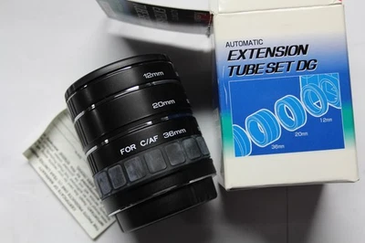 Juego de tubos de extensión automática Kenko DG para lentes Canon EOS tubos de 12 mm, 20 mm, 36 mm Foto 1 de 4