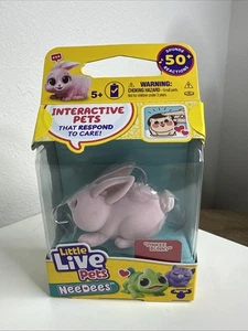 New. Little Live Pets NeeDees Pinkee Bunny Interactive 50+ Sounds/Reactions. - Picture 1 of 12