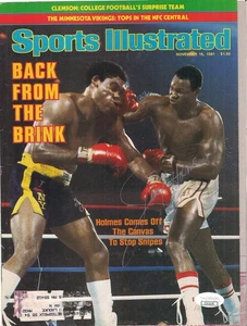 Larry Holmes Autographed 1981 Sports Illustrated Cover-JSA COA Hvwt Boxing Champ - Picture 1 of 2