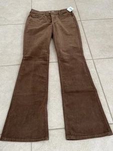Kut from the Kloth Karen Baby Bootcut Corduroy Pants Cognac. NWT Size 10 - Picture 1 of 6
