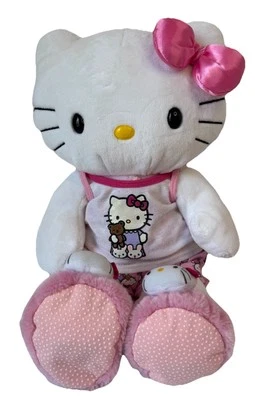Hello Kitty Build A Bear W/ Pajamas, Slippers & Bow 2008 Yellow Nose - Image 1 of 4
