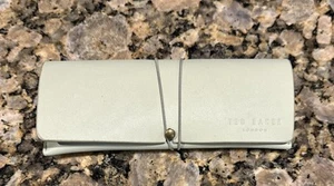 Ted Baker Sunglass Case - Elastic Band Closure 6.5x2.75" Green Mint Glasses N4 - Picture 1 of 8