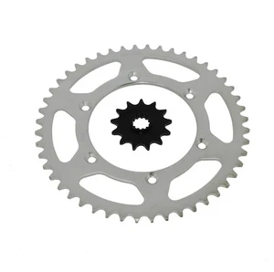 13 Tooth Front and 48 Tooth Rear Silver Sprocket fits Suzuki DR350SE 1996 - 1999 - Picture 1 of 5