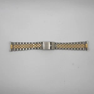 Rolex Jubilee 455 End Links Acciaio Oro Giallo 18K 20MM Bracciale Orologio 62523H.18 - Foto 1 di 6
