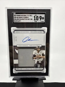 2023 Panini NT Collegiate #03/49 Aidan O'Connell RPA Patch Auto RC CSS-AO BLUE - Picture 1 of 2