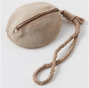 NWT Free People Kingsley Natural Suede Wristlet - Picture 1 of 7