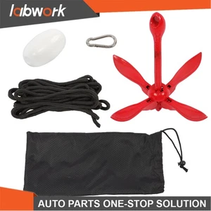 Labwork Folding Anchor Kit For Skiff Kayak Raft Boat Sailboat Fishing Jet Ski - Picture 1 of 17