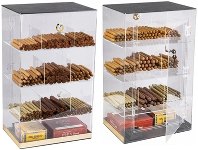 Prestige Import Group Roosevelt große Arbeitsplatte Acryl Display Zigarre Humidor - Bild 1 von 4