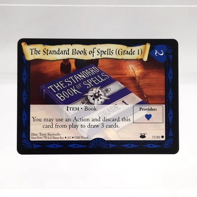 Harry Potter Trading Card Game Diagon Alley Book of Spells TCG 75/80 VTG 2001 - Image 1 of 2