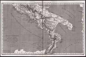 Calabria Basilicata Apulia Campania Italy Italia carta mapa Macpherson 1807 - Imagen 1 de 1