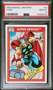 Marvel Universe Series 1 1990 PSA 8 Thor #18 - Imagen 1 de 2