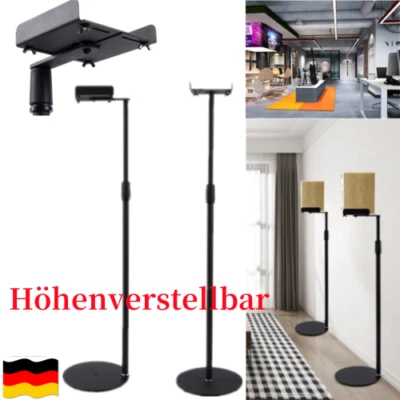 2x Boxenständer Metall Lautsprecher Stativ Lautsprecherständer Höhenverstellbar - Bild 1 von 4
