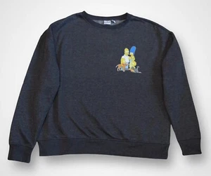 Simpsons Sweater Jumper Charcoal Women's Size M (UK 12/14) - Picture 1 of 3