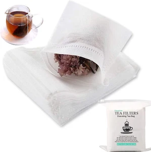 400 Pcs Tea Filter Bags Disposable Empty Tea Bags Cotton Drawstring Seal Tea ... - Picture 1 of 12