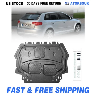 Thick Engine Splash Shield For Audi A3 2006-2013 Front Engine Guard Hard Foto 1 de 4