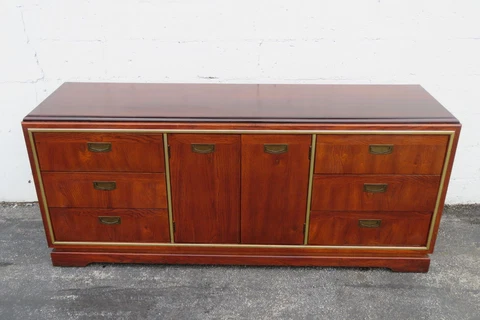 Bassett Hollywood Regency Long Large Dresser Sideboard Tv Console 4024 Cover