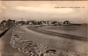 FUQUAY SPRINGS, CAROLINA DEL NORTE - ESCENA ALREDEDOR DE LA CIUDAD Y LA PLAYA - POSTAL ANTIGUA - Imagen 1 de 2