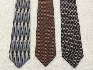Lot Of 3 FERRELL REED, MACHADO, PRINCIPE Neckwear 100% Silk Mens Necktie USA - Picture 1 of 15