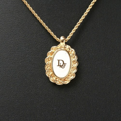 Christian Dior Collana Vintage Logo Dior Marca Abbigliamento S Mano 20250...