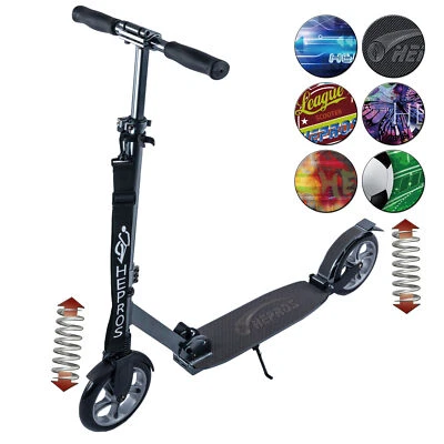 Hepros Fully Cityroller PU-Wheel 200mm Cityroller Erwachsene Anthrazit - Bild 1 von 4