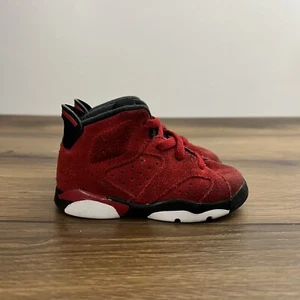 Nike Air Jordan 6 Retro TD “Toro Bravo” Toddler Size 6C Red Basketball Shoes - Picture 1 of 12