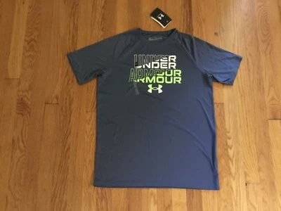 Under Armour Boy’s Blue Gray T-Shirt Size Youth XL - Image 1 of 2