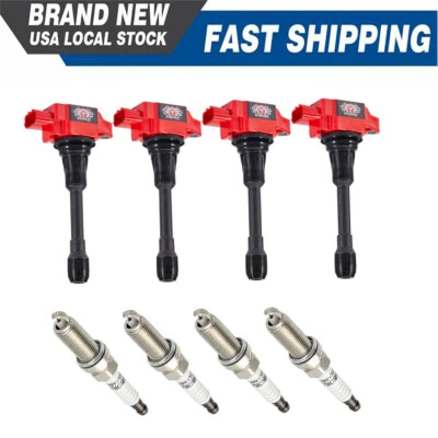 UF549 para Nissan Altima Sentra rogue versa bujías y bobina de encendido paquetes de 4 Foto 1 de 4