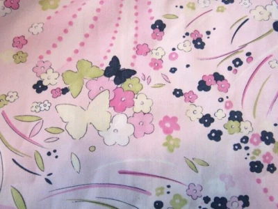 Scrub Top   Pink/ Butterflys and Flowers Sping Look   Size 2X  SB Scrubs - Image 1 of 4