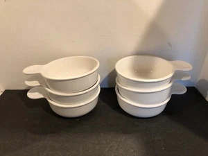 Set of 6 Corning Ware White Grab-It Bowls P-150-B Microwave Soup Bowls - Picture 1 of 4