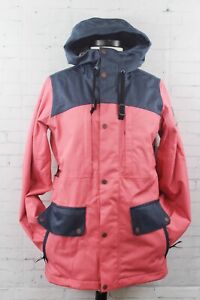 Bonfire Essence Snowboard Jacket, Women's Medium, Coral Pink / Charcoal New