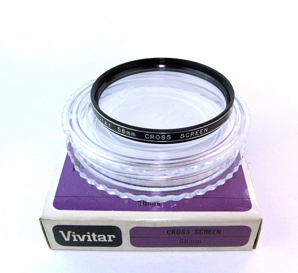 Vivitar Photo Filter 58mm Cross Screen Circular - NEW - Image 1 of 2