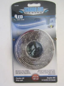 Shoreline Marine 74.4" Flexible LED Strip Light SL91858 White 12 Volt Boat - Picture 1 of 3