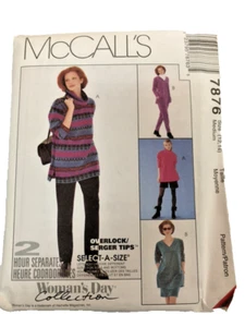 Falda Corta McCall's Patrón de Costura 7876 Falda Top Sin Cortar 12-14 De Colección - Imagen 1 de 1