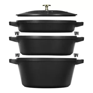 3272340054365 Staub La Cocotte 4,2 l Rund Eisenguss Auflaufform ZWILLING - Bild 1 von 9